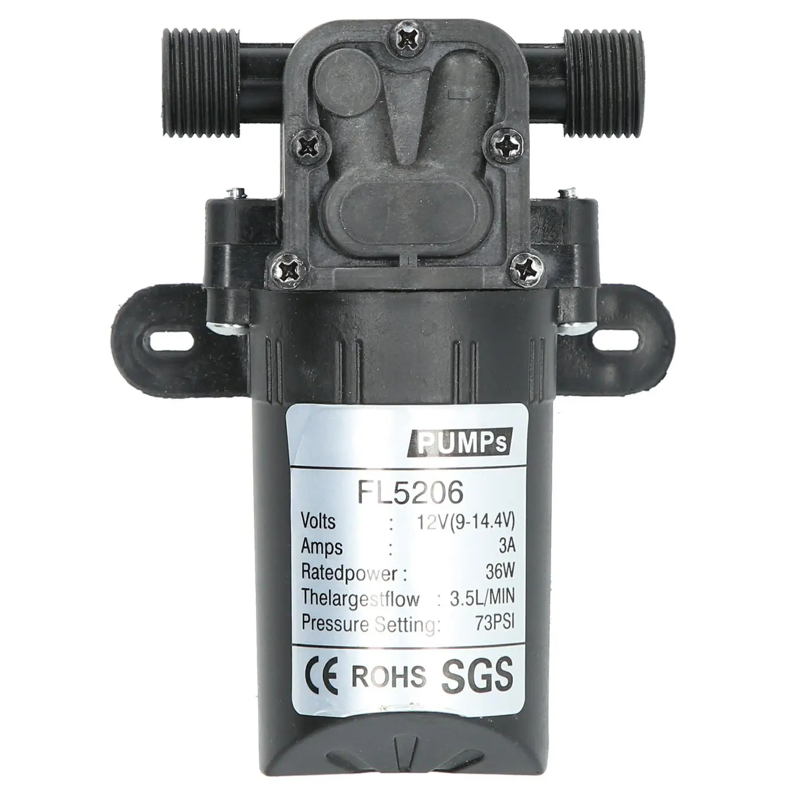 12V 36W Micro Diaphragm Water Pump - 1/2 Priming Sprayer for Industrial Painting & More