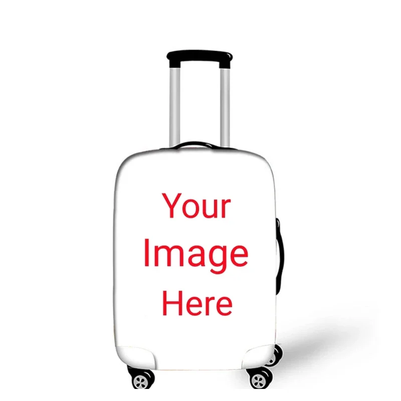 Personalizza la tua immagine nome Logo copertura per bagagli accessori da viaggio valigia elastica coperture protettive custodia antipolvere Trolley