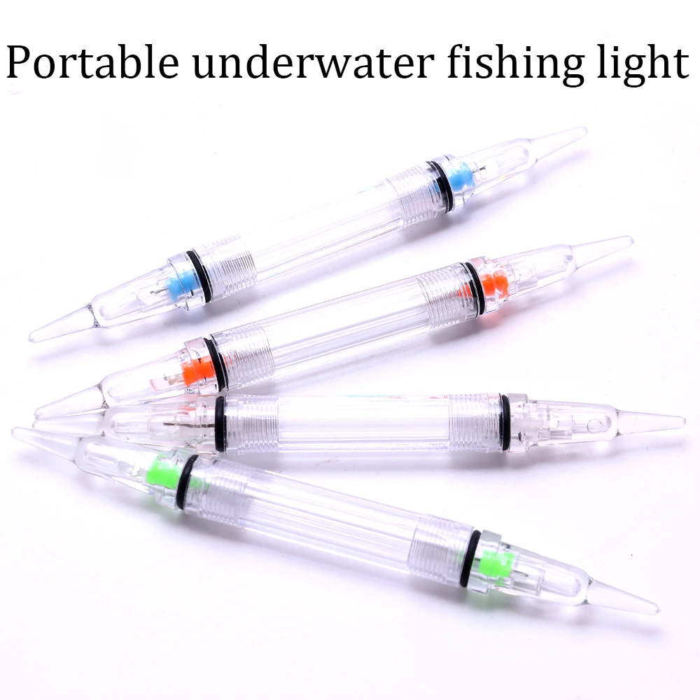 5 قطع من مصابيح الصيد الوامضة ذات نهايةين، وأضواء الصيد تحت الماء، وأضواء الطعم الليلية لصيد القوارب، والمصابيح الخلفية (بدون بطارية)