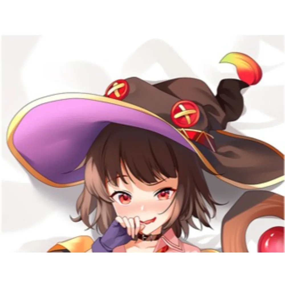 Double Sided Printed Megumin Anime Character Long Cushion Cover Sofa Collectible Decor Pillowcase