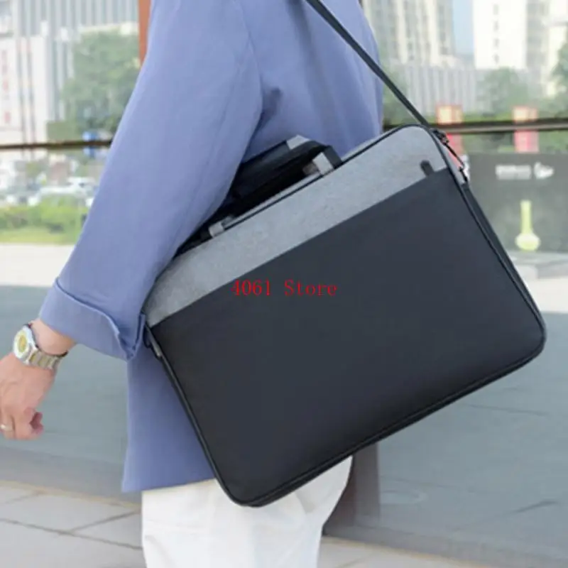 حقيبة كمبيوتر محمول خفيفة الوزن مقاس 15.6/17 بوصة مناسبة للاستخدام المكتبي والسفر #5