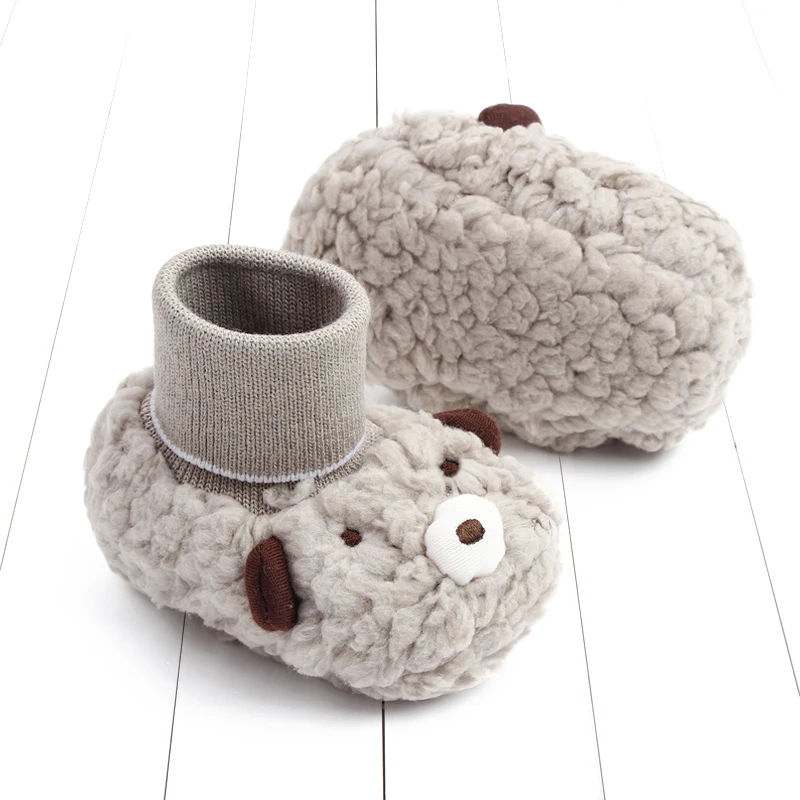 تصميم جديد لعام 2025 حذاء أطفال شتوي لطيف الدب والأغنام الحيوان طفل جورب أحذية الكاحل مغطاة ل 0-18 متر قبل المشي في الأماكن المغلقة #3