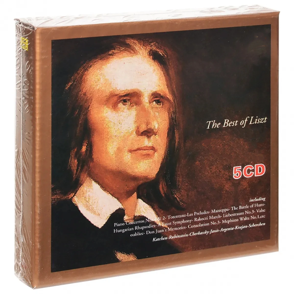 

Classic Piano Franz Liszt Music CD The Best of Liszt Album Faust Symphony 5pcs Music Record Cosplay Walkman Car Soundtracks Box