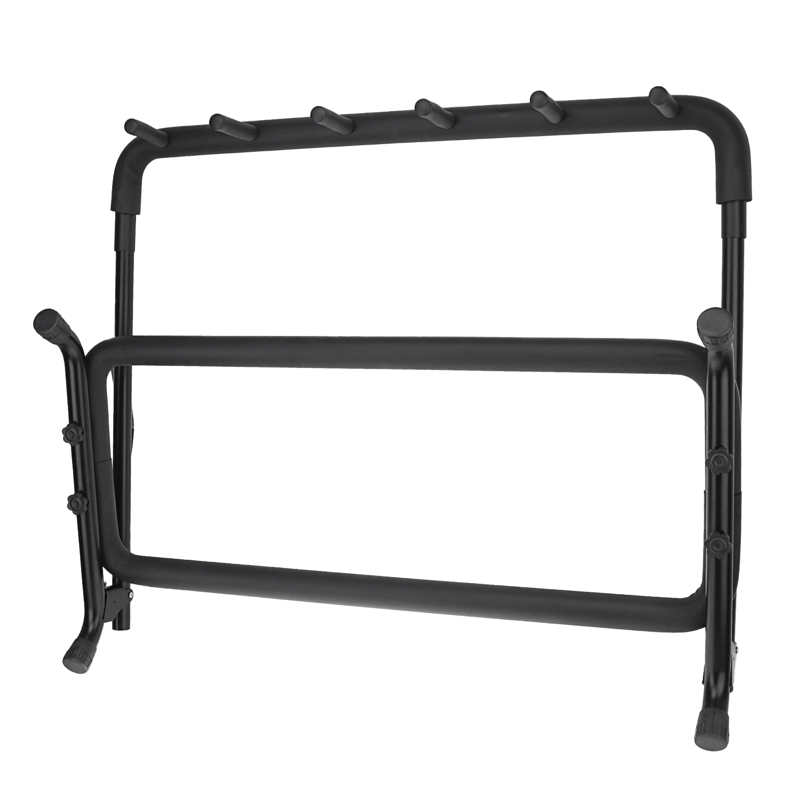 Foldable Metal Stable 5-Guitar Stand for Acoustic Classical Electric Guitars and Bass, Heavy Duty Guitar Display Rack view 3