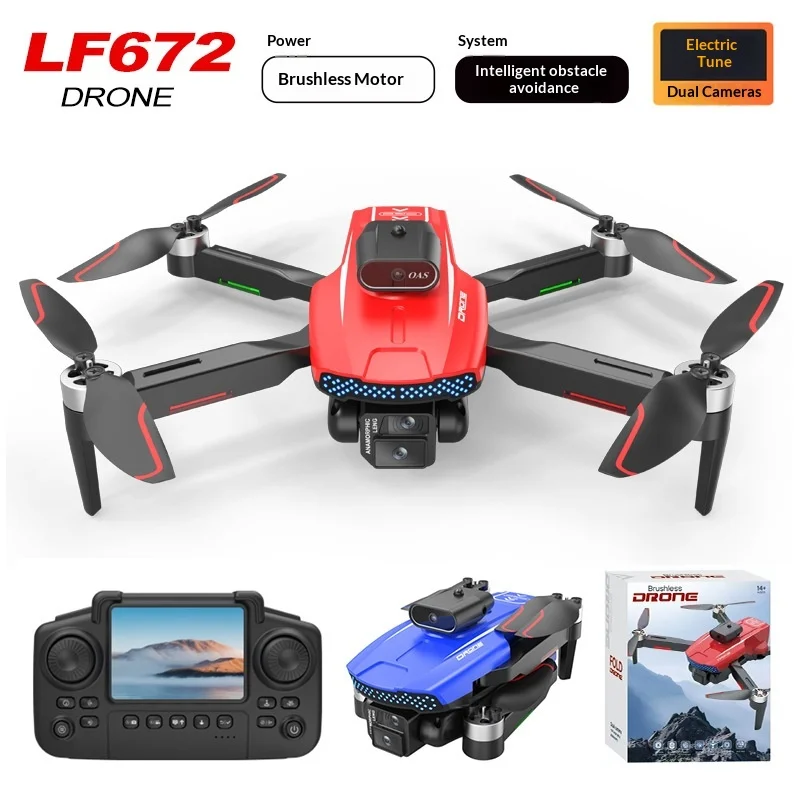 

Квадрокоптер LF672 Pro с бесщеточным двигателем, контроллером с экраном, оптическим позиционированием, интеллектуальным обходом препятствий и HD-камерой для аэросъемки