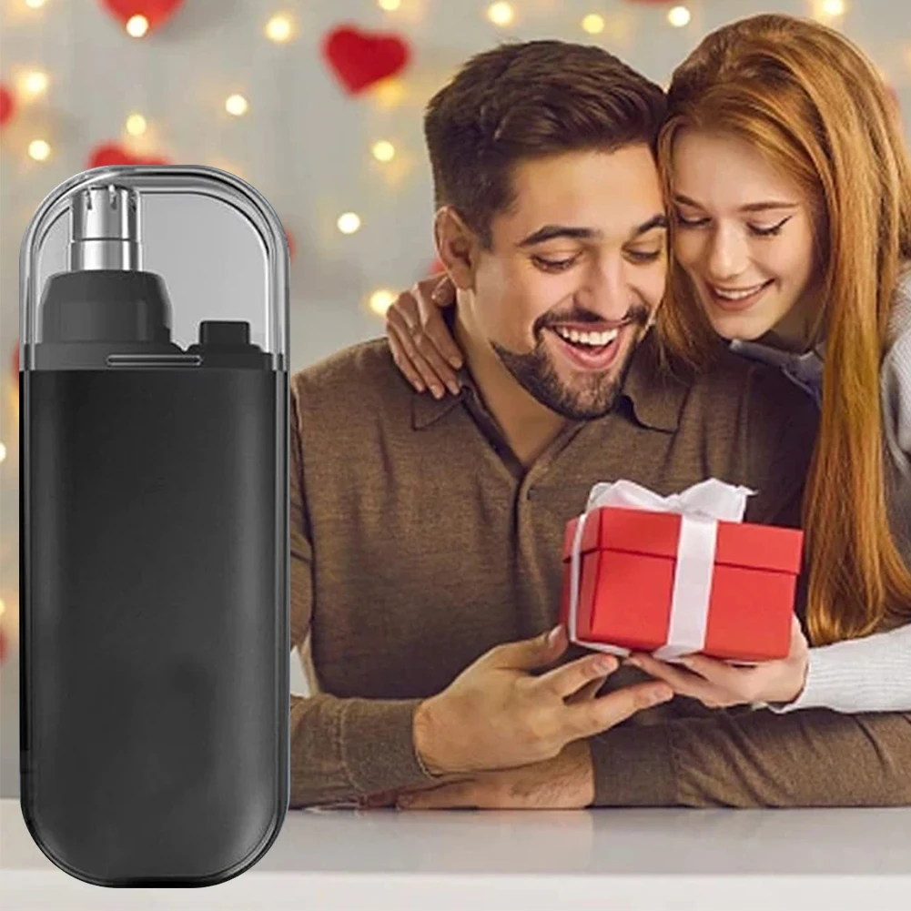 Electric Painless Nose Hair Clipper 7000 RPM Professional Nose Trimmer Dual-Edge Blades Hair Trimmer for Face Care