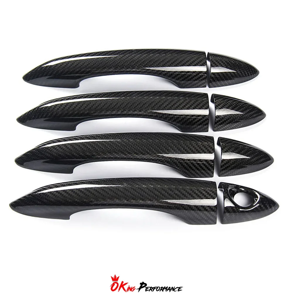 Dry Carbon Fiber Door Handle Cover Trim For Giulia Quadrifoglio