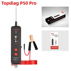 Topdiag P50/P50 Pro Jdiag Mini Oscilloscope Automotive Circuit Tester Multifunctional 12/24V Circuit System Electrical Detector