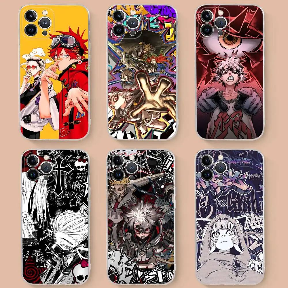 

Popular Fantasy Anime G-Gachiakuta Phone Case For iPhone 17 16 15 14 13 11 12 Pro Max 16 Plus Transparent