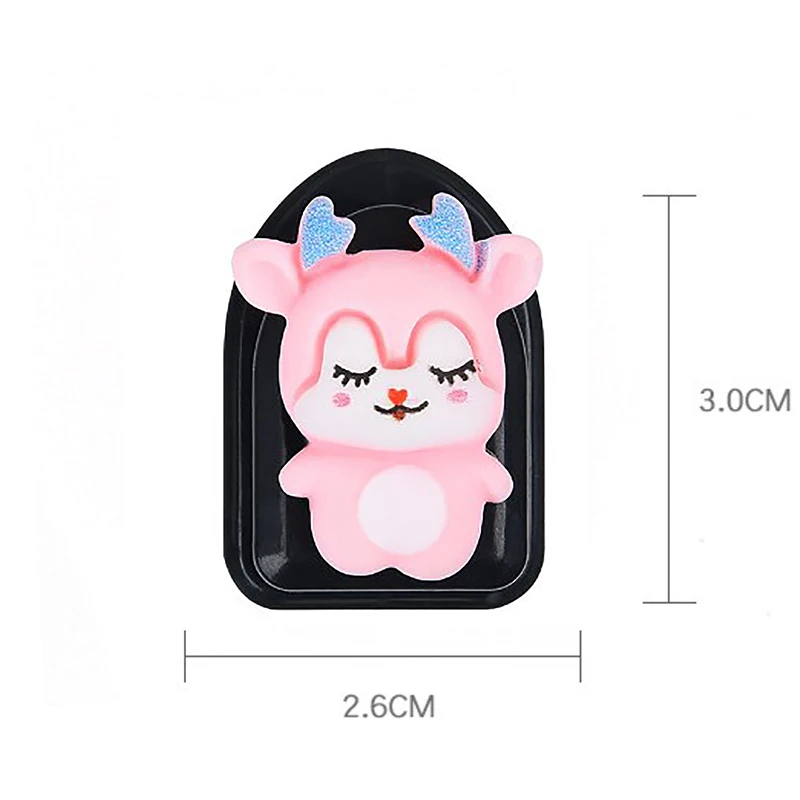 5Pcs Cute Animal Car Hook Organizer Car Sticky Clip Storage Hanger Holder Multifunctional Adhesive Hook Car Interior Accessories