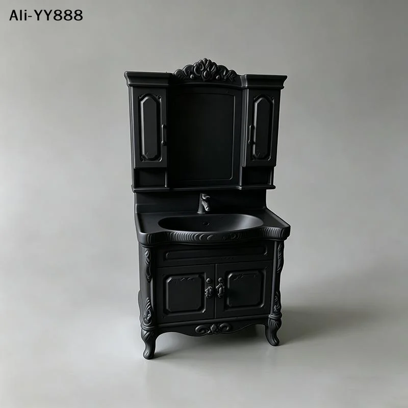 【A11】1Pcs Doll Home Bathroom Furniture Decor Toy 1/12 Dollhouse Miniature Bathroom Handwashing Platform Model DIY Accessories