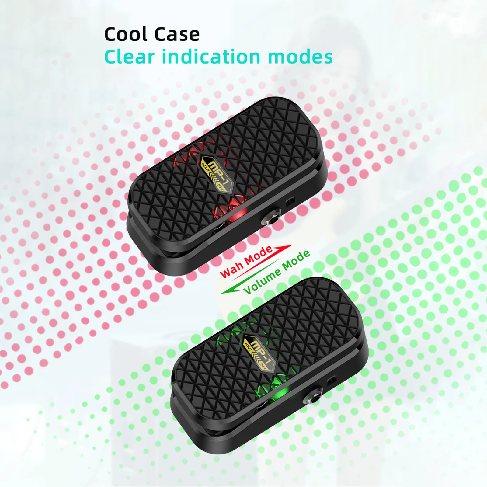 Guitar Wah Volume Pedal 2 Function Effects Pedal with RM Shielded Inductor Guitar Wah Volume Effects for Electric Guitar