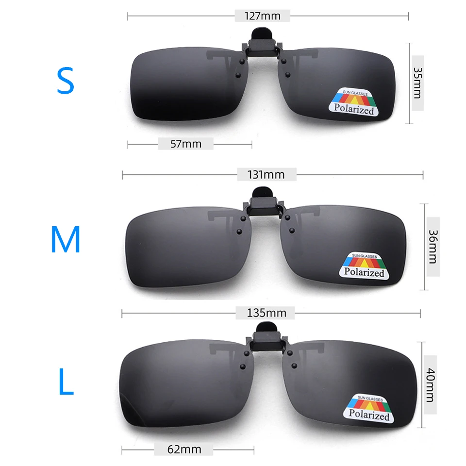 BEGREAT Clip-on Polarized Sunglasses Driving Day Night Vision Eyeglasses Unisex Outdoor Eyewear UV400 Shades Sun Glasses Fashion