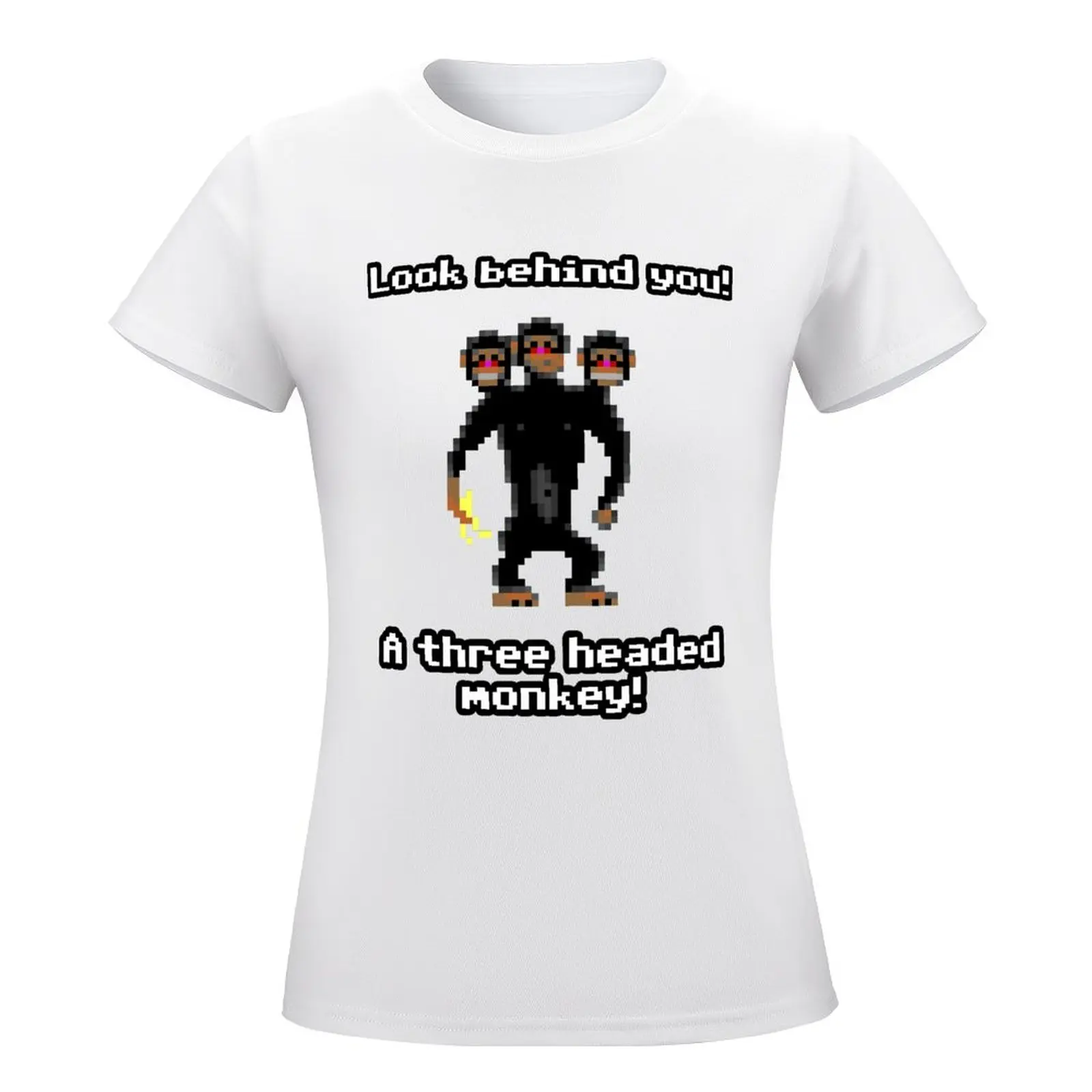 Monkey Quotes Three Headed Monkey Tees Novelty T-shirt Fresh  Move  Lovely Leisure