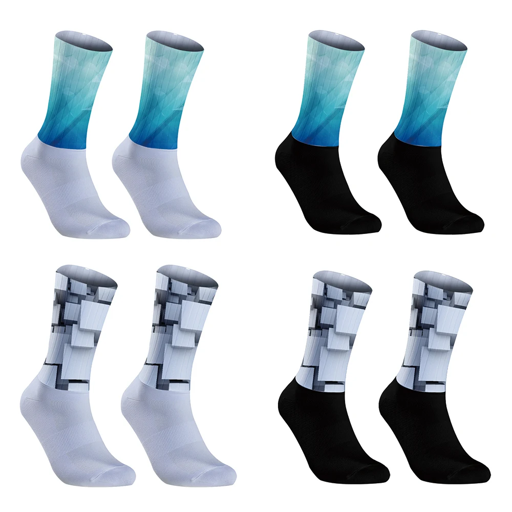 Radfahren cooles Fahrrad Radfahren Mountainbike Fußball fahren Socken Polyester lange Socken für Frauen Männer atmungsaktiv antike 2024 neu