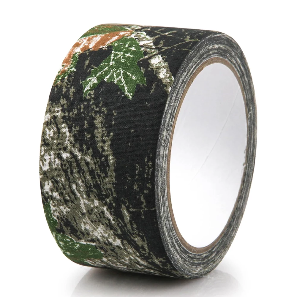 10M Camo Silencing Tape Self-Adhesive Camouflage Stealth Tape Elastic Wrap Tape Protective Bandage for Metal Hunting Accessories