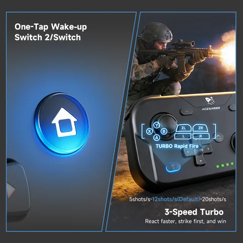AceGamer Беспроводной Геймпад для Nintendo Switch, PC, Android, iOS — пример использования