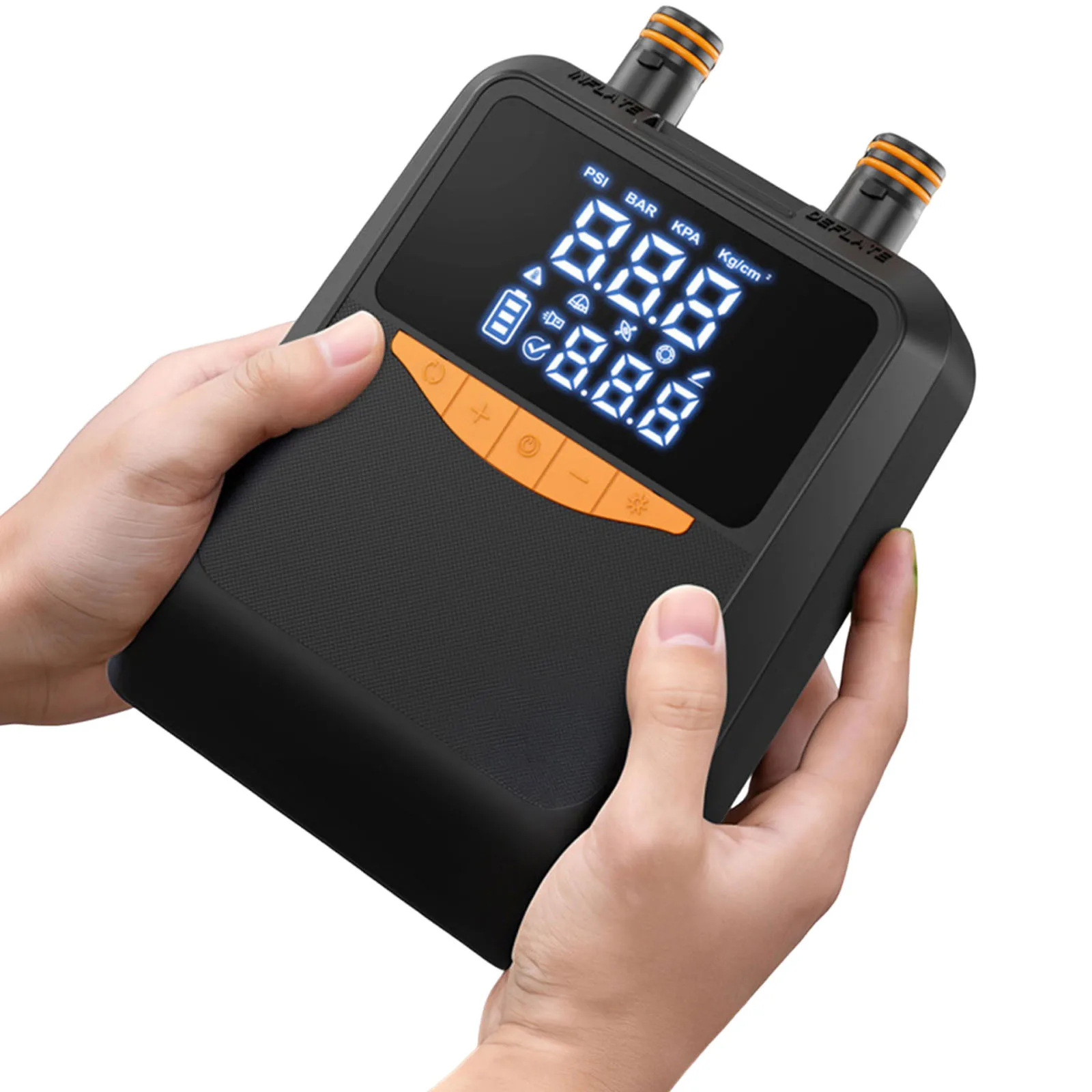 6000mAh Wireless Air Pumps Auto-Off with Digital Display&Cigarette Lighter Plug for Stand Up Paddle Boards Car Tires