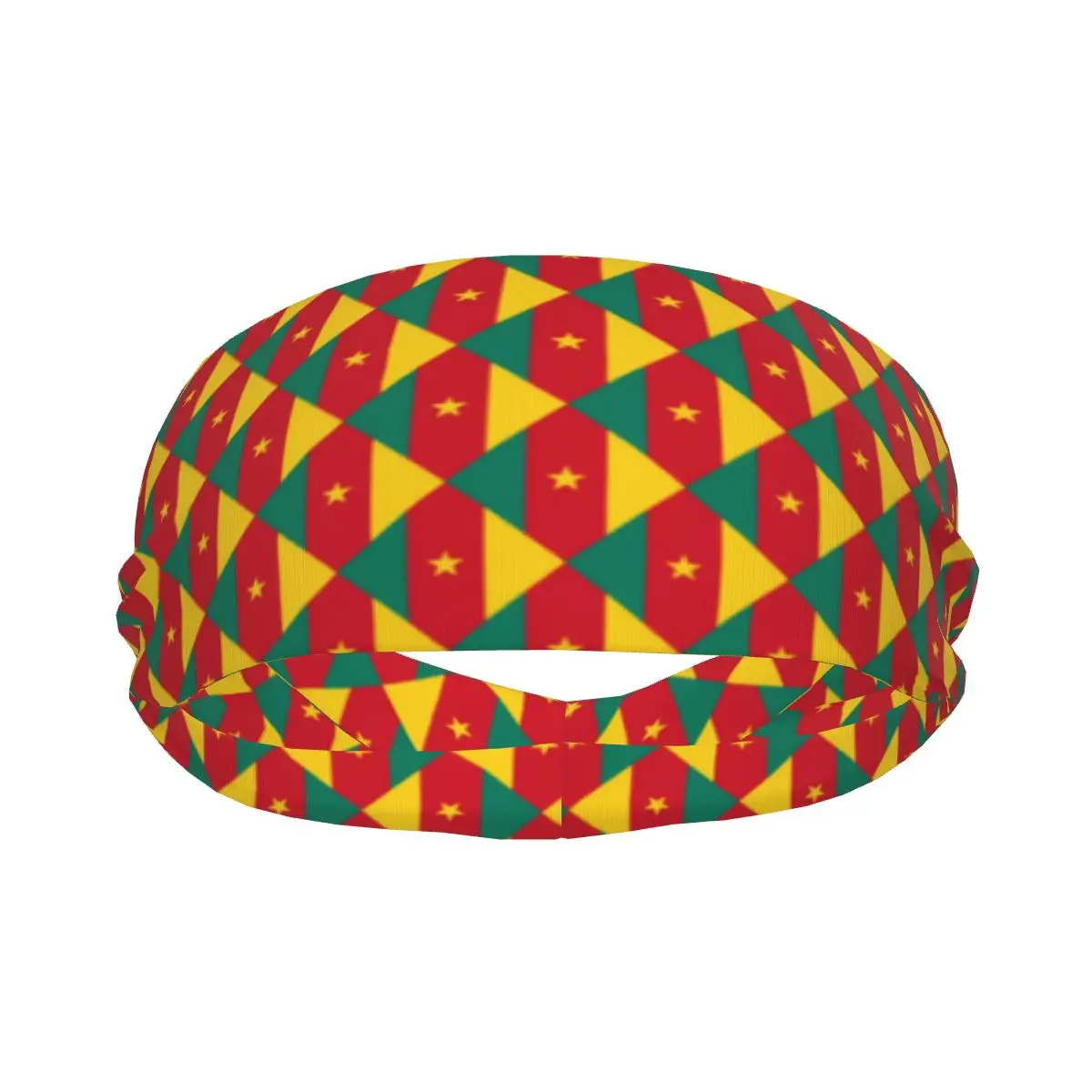 Cameroon Flag Elastic Hair Band Yoga Headband Makeup Hair Hoop Headwrap