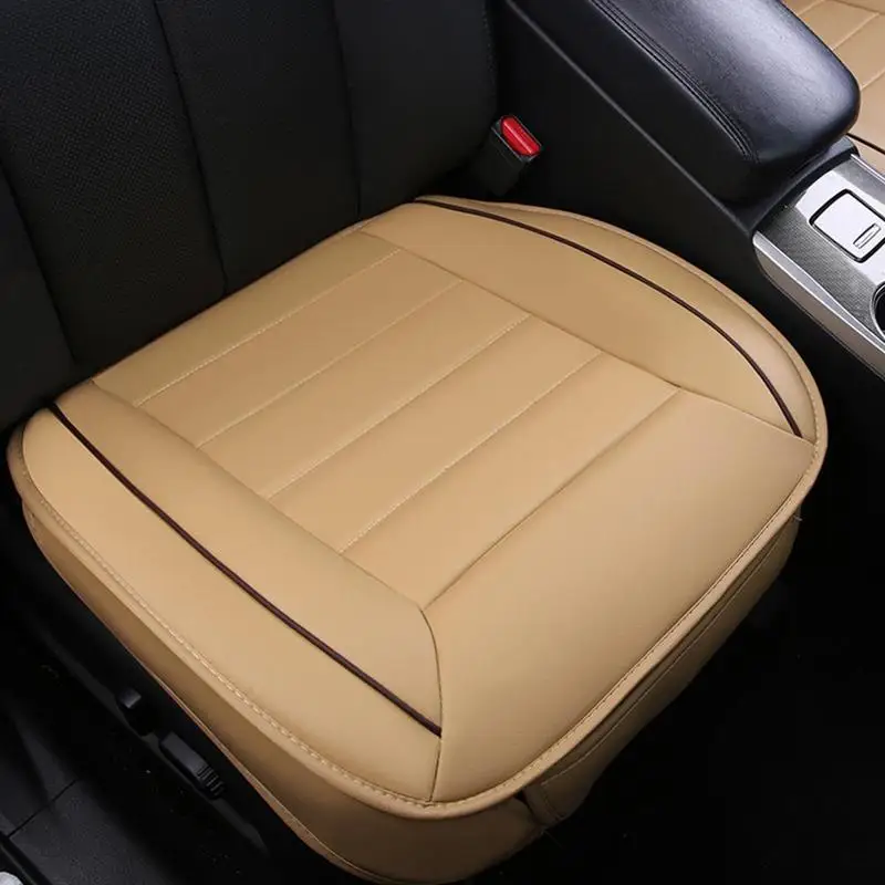 Four Season Car Seat Cover PU Leather Cushion 3D Breathable Pad Mat For Universal Auto Car Chair Cushion Seat Cover Accessories