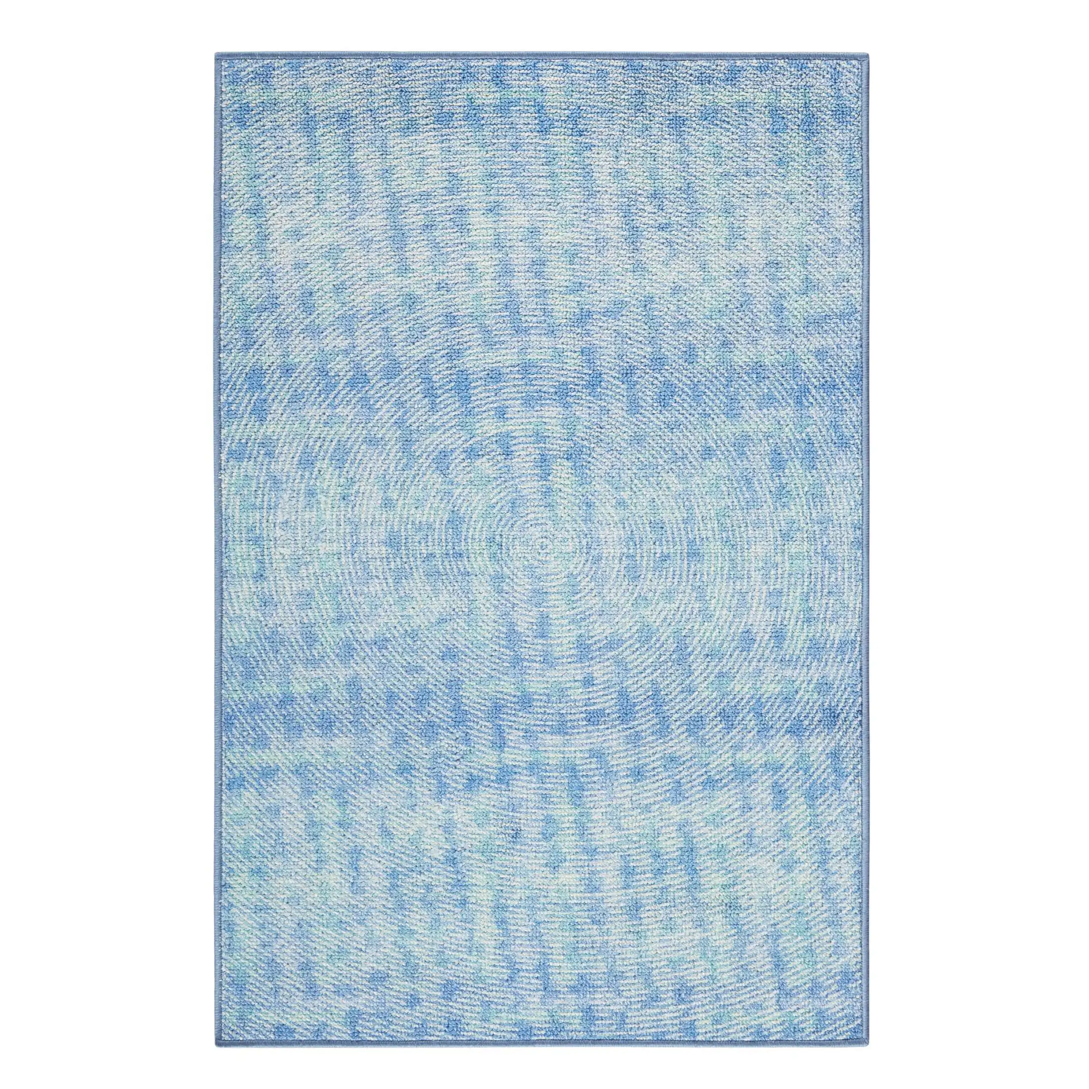 

Моющийся коврик для помещений, абстрактный синий, 35,43x55.12