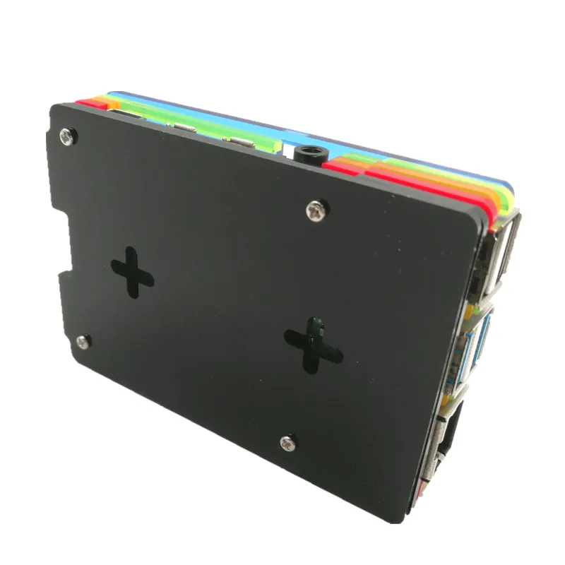 Funda para Raspberry Pi 4, carcasa acrílica para Raspberry Pi 4 Moddel B, soporte para instalar la pantalla de 3,5 pulgadas