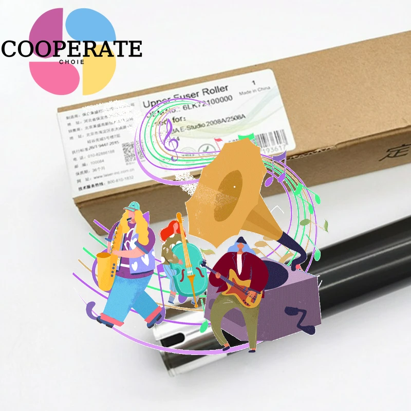 

S6LK721000 New Original Upper Fuser Heat Roller for Toshiba 2008A 2518A 2508A 3008A 3018A 3508A 4508A 5008A HR-5008-U