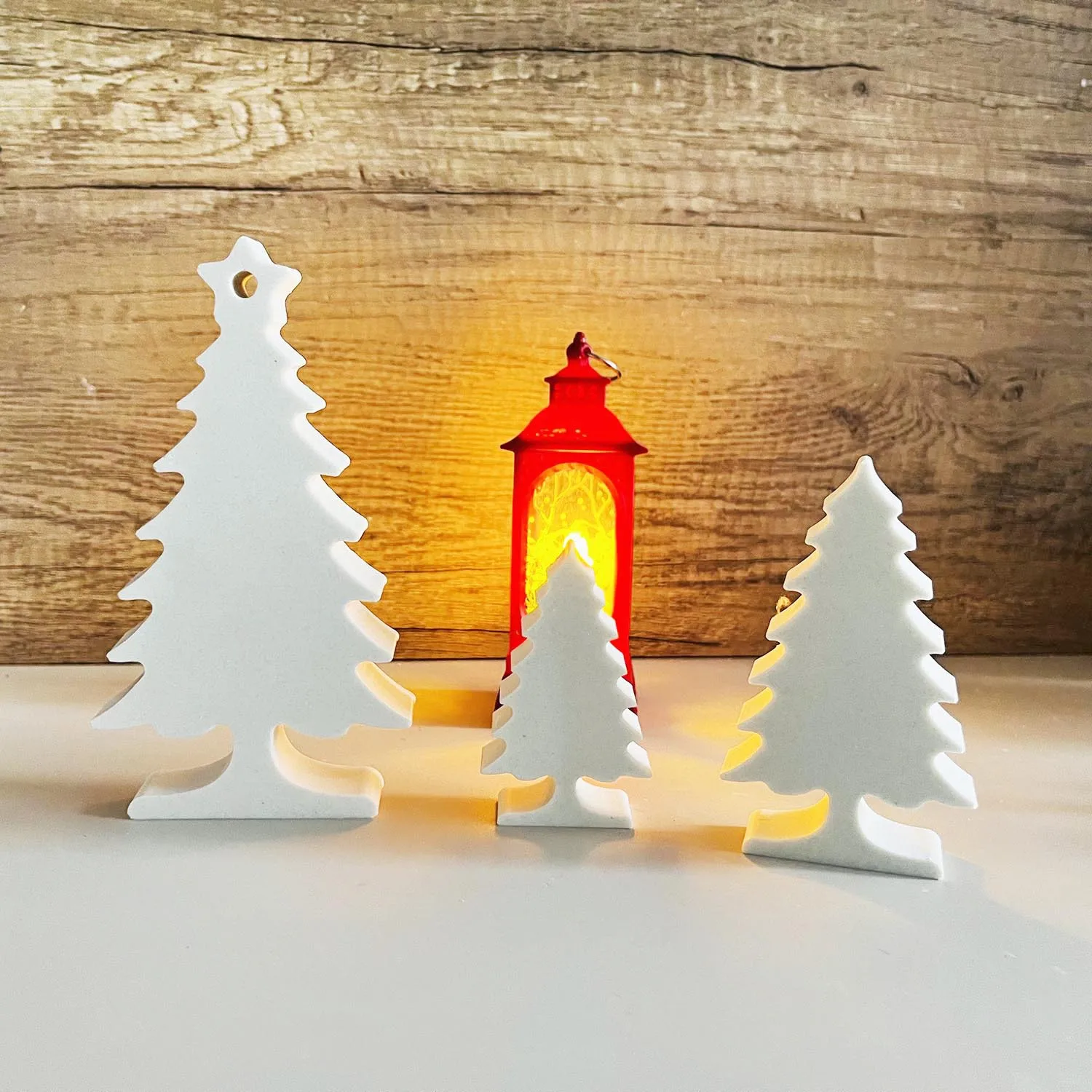 Christmas Pine Silicone Mold DIY Handmade Aromath Candle Molds Plaster Resin Candle Crafts Making Tool XMAS Ornament Mould