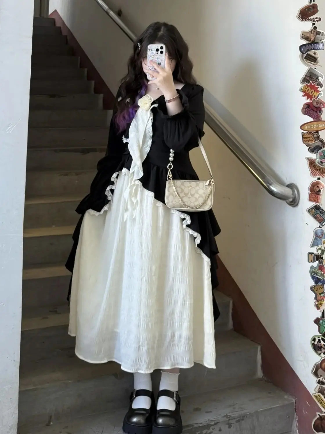 

NONSAR французское академическое готическое платье Лолиты с длинными рукавами для девочек, элегантное пышное тонкое платье JK в стиле ретро, модный наряд Хепберн, весенний наряд