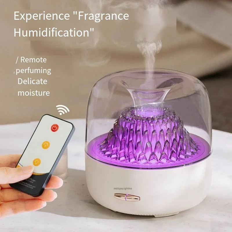 New Remote-Controlled Essential Oil Aromatherapy Machine, Bedroom Environment Rainbow Light, Ultrasonic Diffuser, Air Humidifier