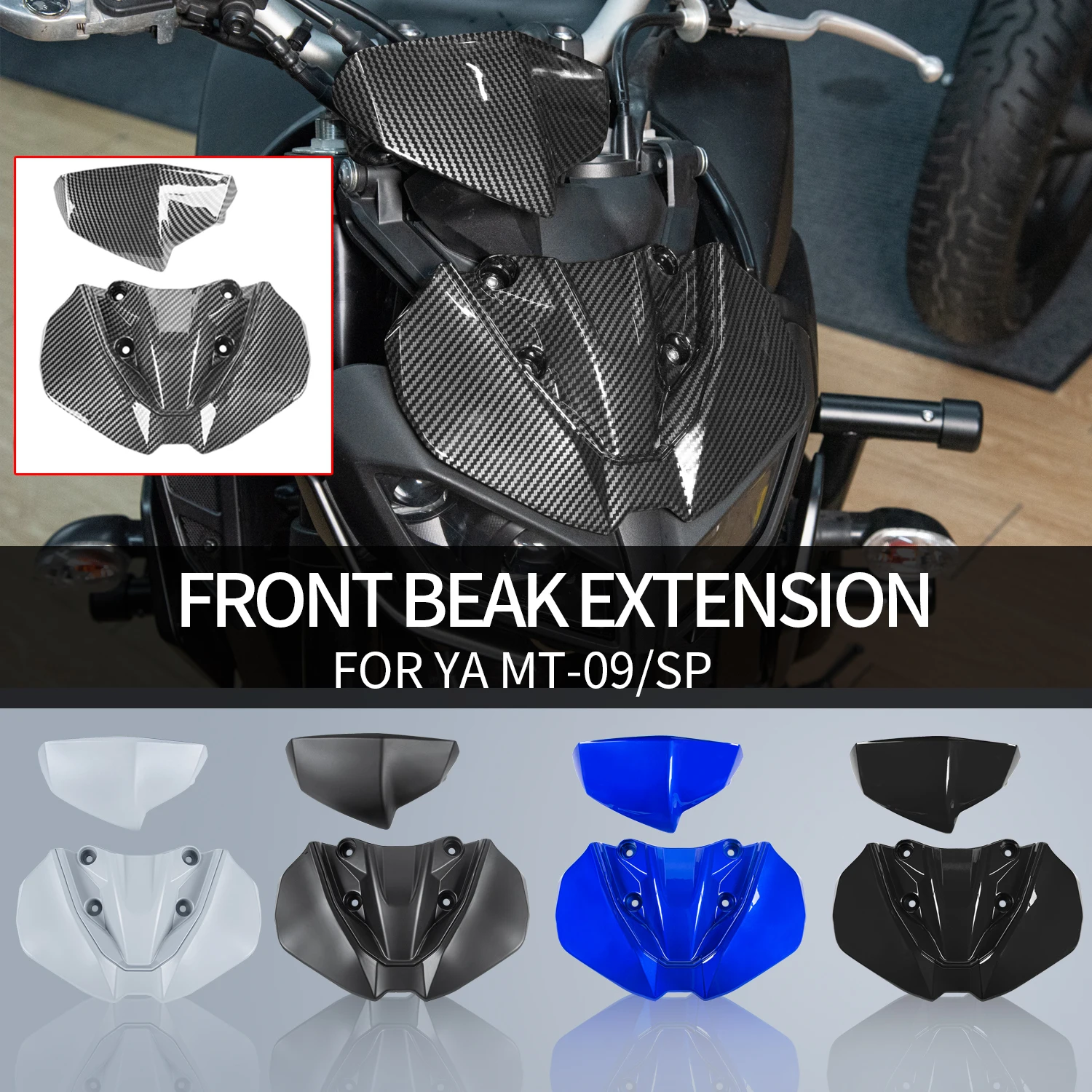

Downforce Front Spoiler for Yamaha MT-09 / SP 2018-2020 Winglet Aerodynamic Wing Kit Spoiler for MT09 SP Motorcycle Accessories