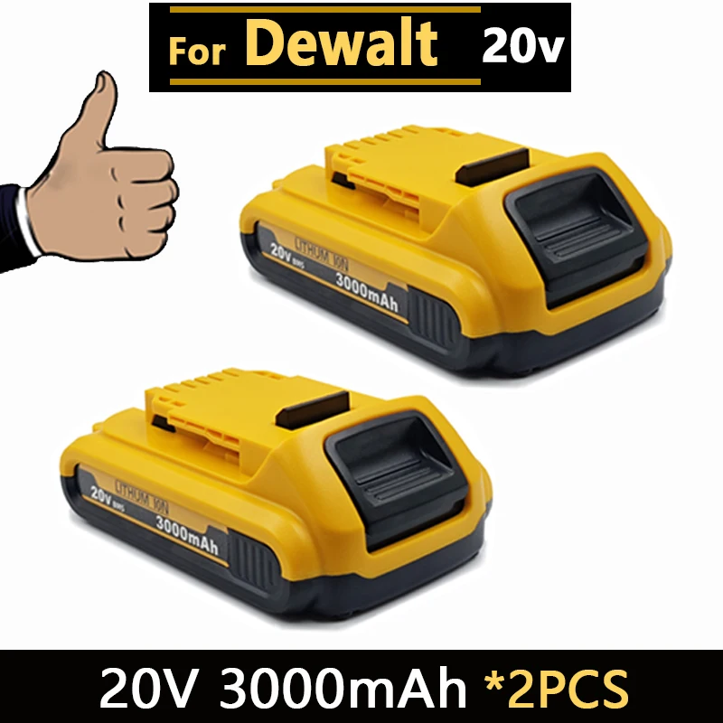 Nieuwe krachtige accu voor DEWALT 20v/60V batterijen DCB200 DCB205 DCB206 * accugereedschap 18V batterij 3AH 8AH 12AH 18AH accu's DCD805