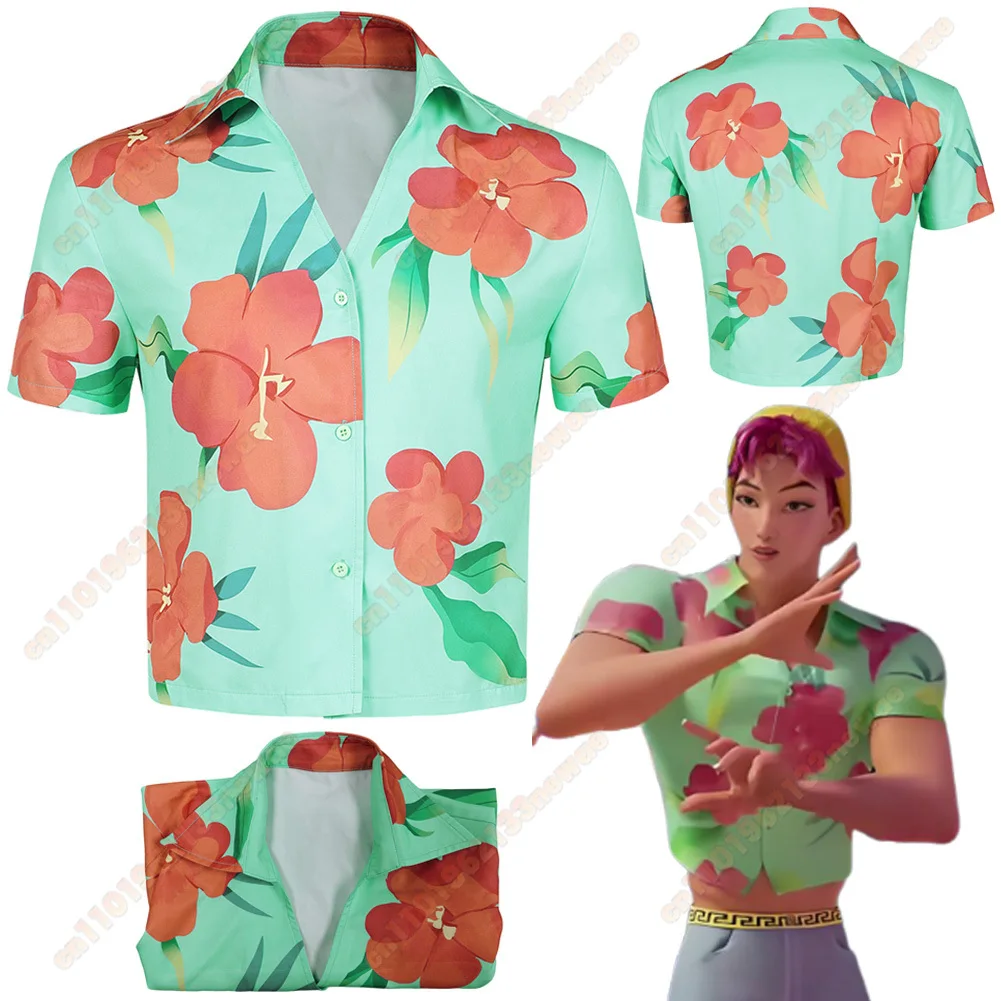 

Fancy Dress Demon Hunter of KPop Saja Boys Abby Cosplay For Men T Shirt Clothing 2025 Cartoon Costume Adult Man Fantasia Outfits