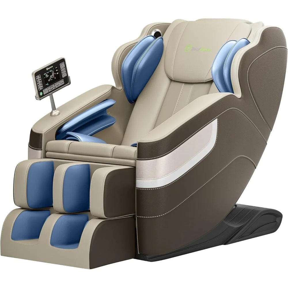 Fauteuil de massage complet du corps, fauteuil inclinable de massage zéro gravité avec 6 modes automatiques, airbag complet du corps, adapté au bureau et à la maison