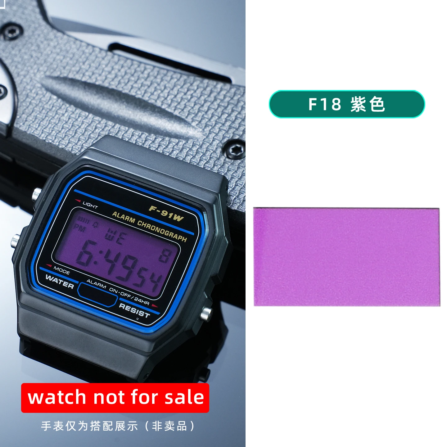28 verschiedene Farbfolien für Display-Bildschirme, DIY-Aufkleber im Ins-Stil, HD-Folienaufkleber für Casio F91 A158 A159 A168 F105 – Detail 23