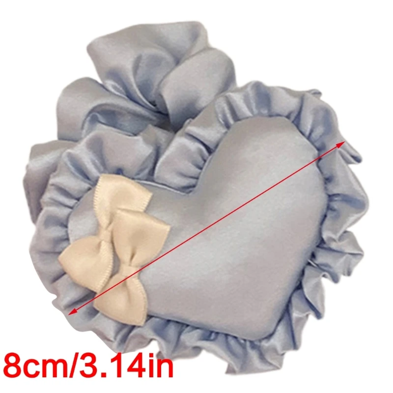 Woman Elastic Hair Tie Heart/Bowknot Hair Rope Not Hurt Hair Tie for Styling image 6
