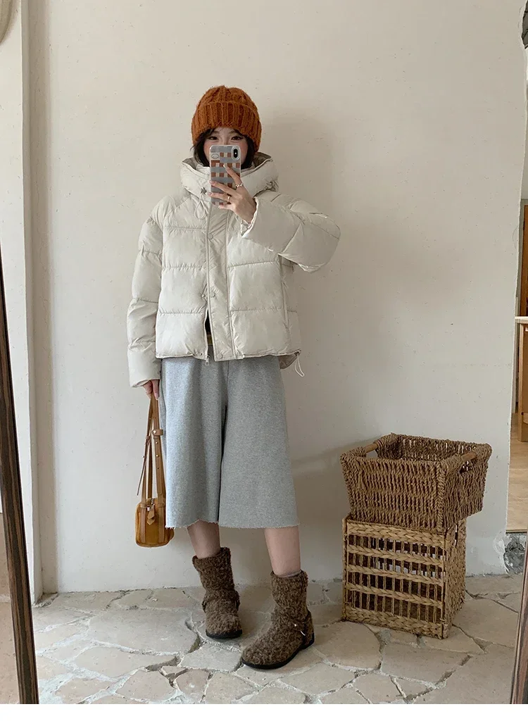 Korean style Soft Warm Cotton Bread Jacket Winter New Loose Versatile Cotton Women's Coat Fashion Casual Down Cotton Parkas 2026