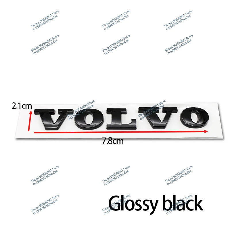 3D ABS Volvo Car Bonnet Letters Logo Badge Rear Trunk Emblem Naklejka Akcesoria Do CX40 CX60 CX90 V60 V40 S60 V70 XC70 B5 B6