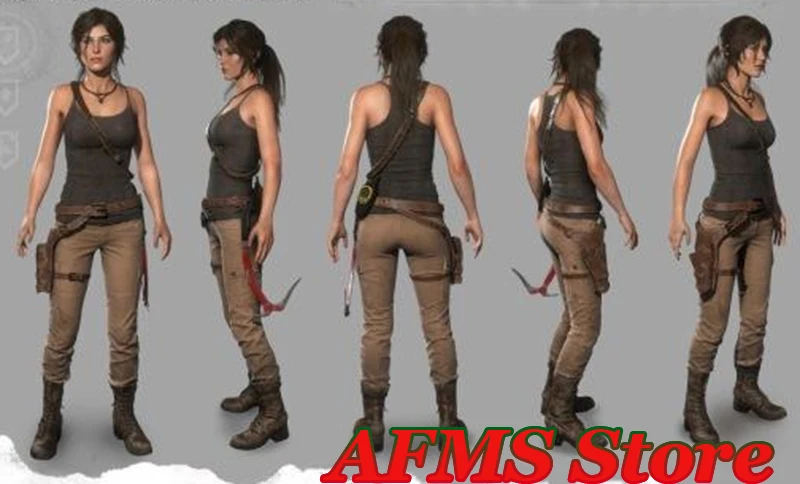 1/12 Kobieta-żołnierz Lara Croft Elastyczna kamizelka Spodnie Cargo Eksploracja grobowca Dziewczyna Akcesoria Pasują do 6-calowej figurki akcji Model lalki
