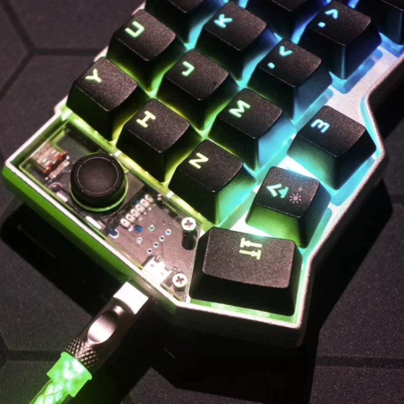 Corne Joystick Split Keyboard Kit Customized Upgraded Version 3D Resin Shell Hot Swap Qmk-vial E-sports Gaming Office Keyboard