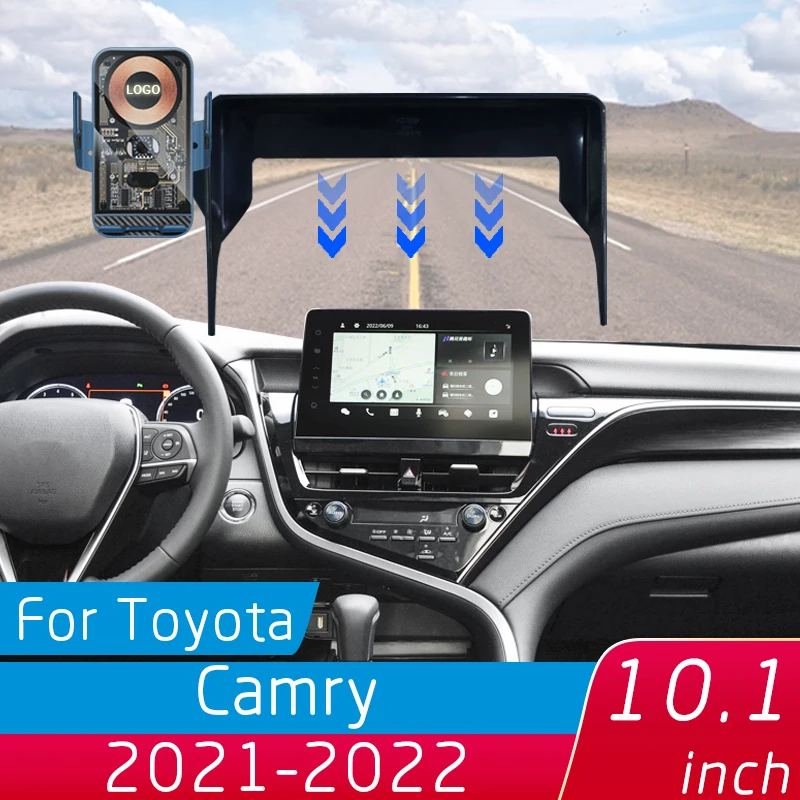 For Toyota Camry 2021-2022 Car Phone Wireless Charging Bracket  10.1 Inch Central Control Screen Fixed Base For IPhone