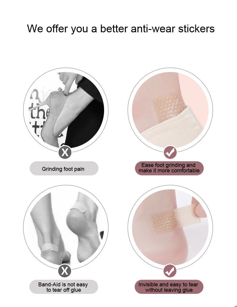 Fersenkissen für High Heels, Bionisches Silikongel, Multifunktionales Unsichtbares Klebepflaster für Damen, Schuhzubehör – Detail 4