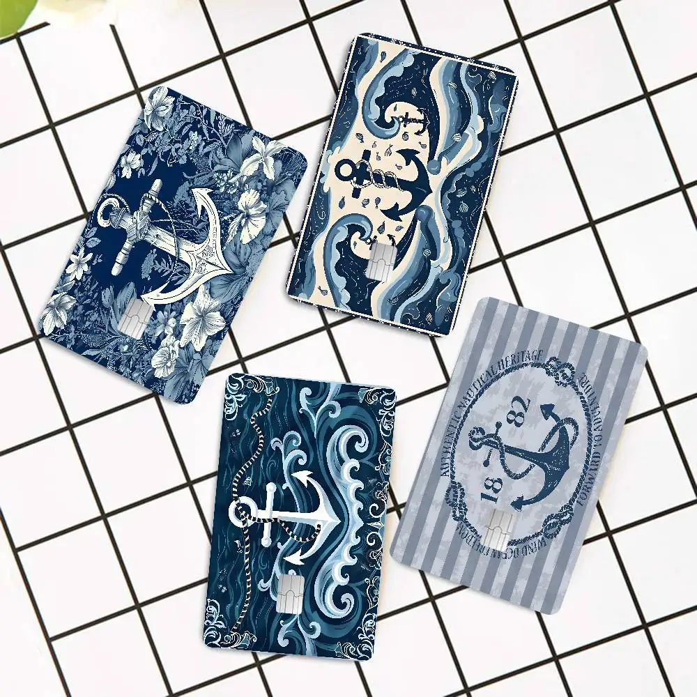 Boat Anchor Anime Young Creidt Card Debit Card Sticker Film Case Front Tape For Small Big Chip No Chip