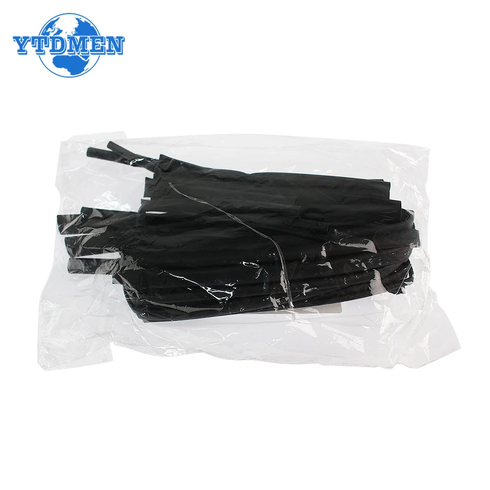 8 متر/مجموعة أنابيب الانكماش الحراري 1/2/3/4/5/6/8 مللي متر 2:1 أسود يتقلص التفاف العزل يتقلص الحرارة للكابلات إصلاح موصل ذاتي الصنع #6