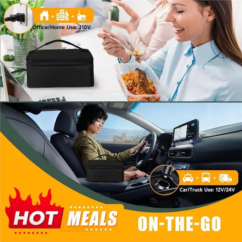 TAIGH-Adult Electric-Lunch Box Food Heater, Portable 100W 2026 New Oven Food Heating Device EU EU Plug
