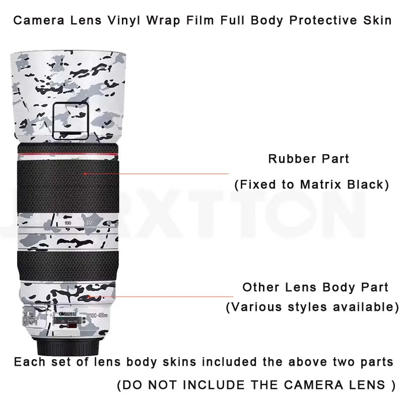 EF100 400 II Premium Camera Lens Stickers 3M Decal Vinyl Wrap Cover Skin Film for Canon EF 100-400mm F4.5-5.6L IS II USM