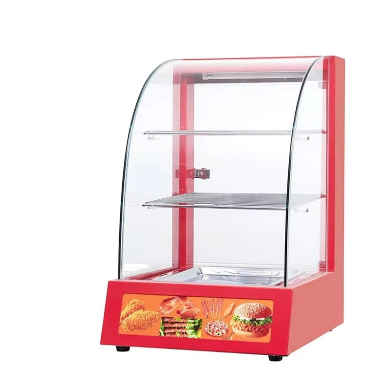 Stainless steel insulation cabinet, food insulation hot pot with tempered glass