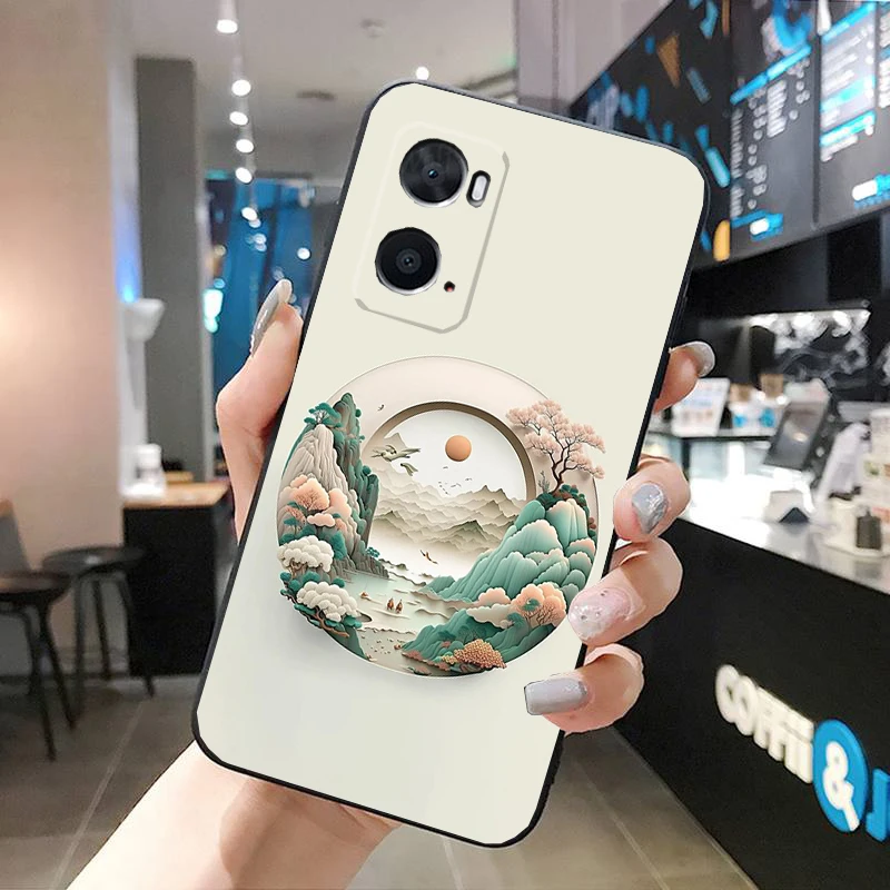 Landscape Sceneary Phone Case For OPPO A77 A57S A96 A91 A54 A74 A94 A73 A78 A53S A54S A15 A16 A17 A52 A58X A98