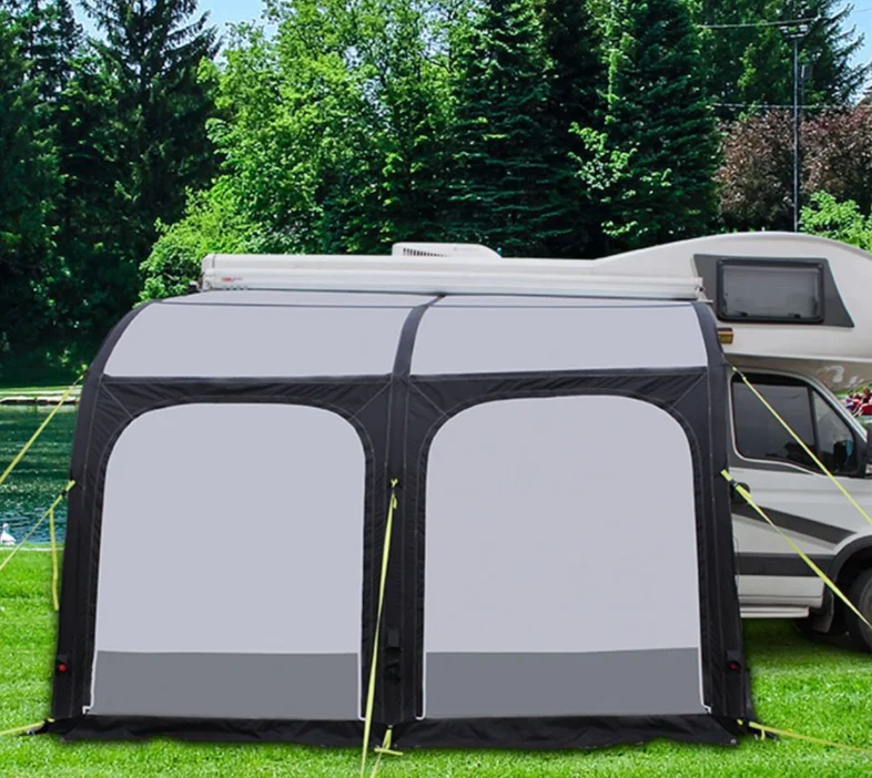 L AIR Tight Inflatable Caravan RV Camper Awning Canopy Camping Tent 390 Air Awning for Caravan