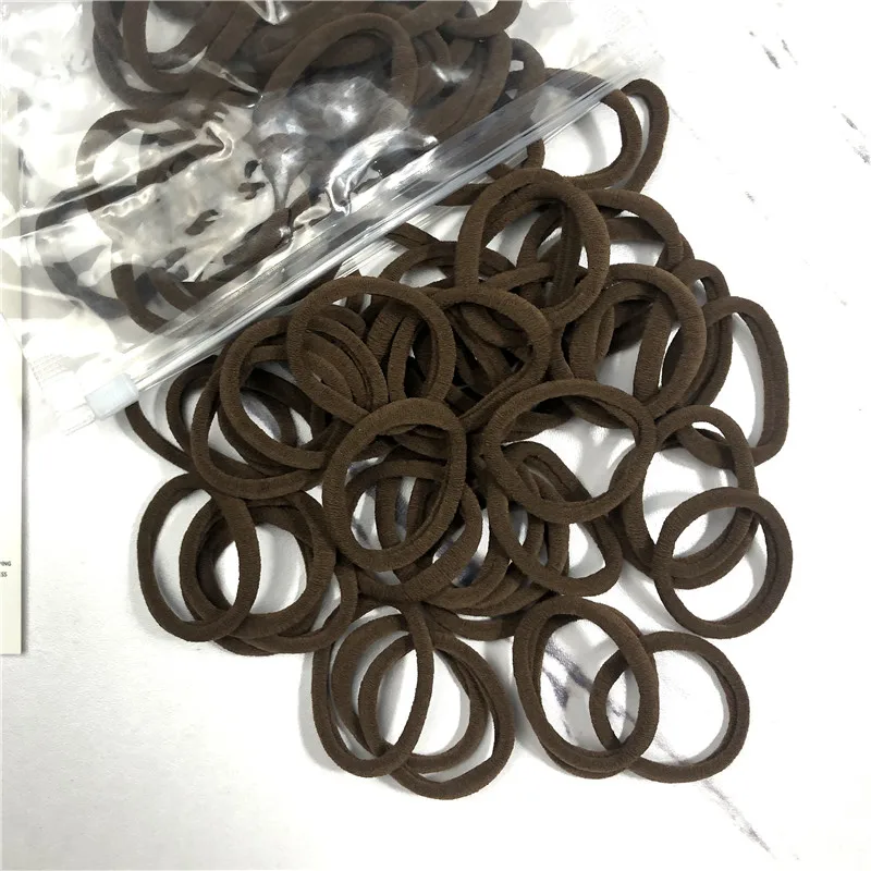 20/50 Teile/satz Haarbänder für Frauen Mädchen Grundlegende Haar Gummi Krawatten Seile 4 cm Einfache Elastische Stirnband Haar Zubehör pferdeschwanz Halter – Detail 17